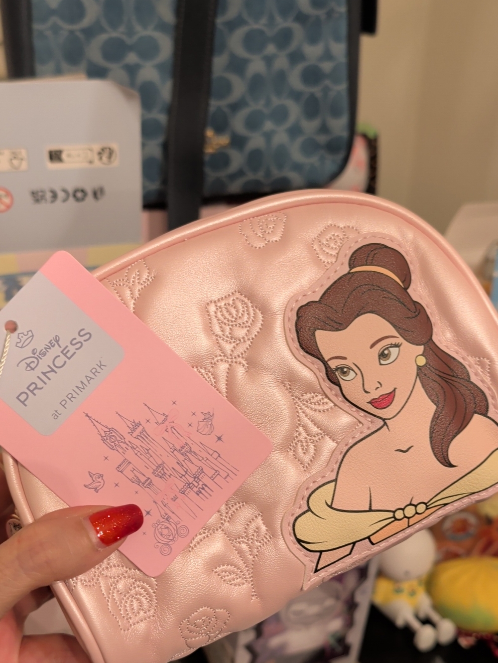 Disney Princess Belle Pink Cosmetic Bag